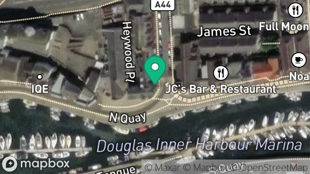 Map showing FLAT 2, CHANDLER HOUSE, 1, RIDGEWAY STREET, DOUGLAS, ISLE OF MAN, IM1 1EW