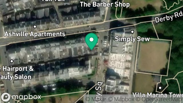 Map showing 3A, DERBY ROAD, DOUGLAS, ISLE OF MAN, IM2 3ES