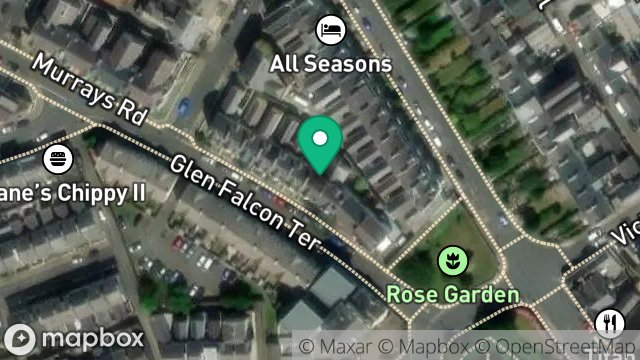 Map showing 8, MURRAYS ROAD, DOUGLAS, ISLE OF MAN, IM2 3HT