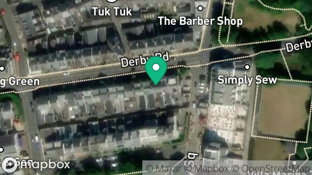Map showing 7, DERBY ROAD, DOUGLAS, ISLE OF MAN, IM2 3ES