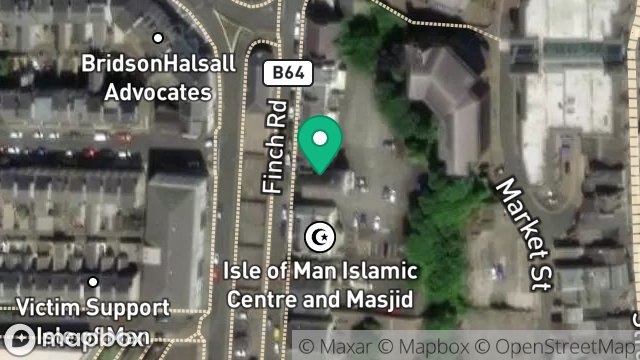 Map showing 24, FINCH ROAD, DOUGLAS, ISLE OF MAN, IM1 2PS