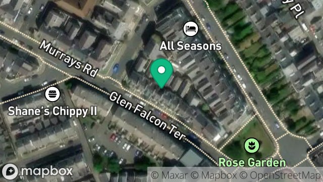 Map showing 14, MURRAYS ROAD, DOUGLAS, ISLE OF MAN, IM2 3HT