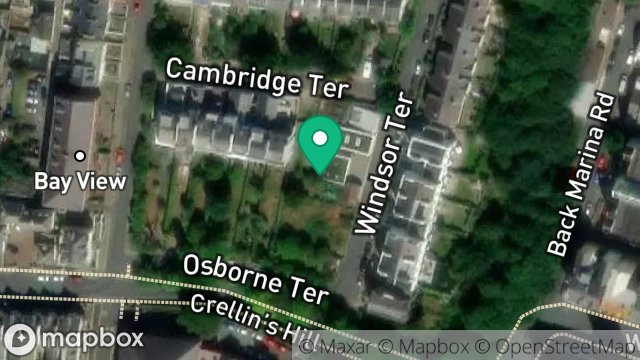 Map showing PLOT, OSBORNE TERRACE, DOUGLAS, ISLE OF MAN, IM1 3LH