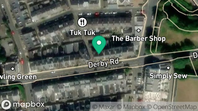 Map showing 14, DERBY ROAD, DOUGLAS, ISLE OF MAN, IM2 3ET