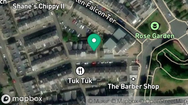 Map showing 6, FALCON STREET, DOUGLAS, ISLE OF MAN, IM2 3HA