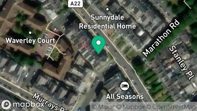 Map showing MARATHON HOUSE, 2, DRURY TERRACE, DOUGLAS, ISLE OF MAN, IM2 3HY