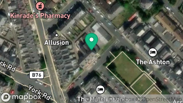 Map showing FLAT 3, 20, HUTCHINSON SQUARE, DOUGLAS, ISLE OF MAN, IM2 4HS