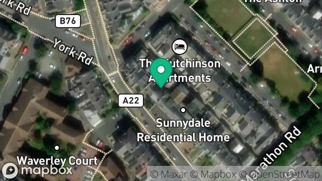 Map showing 12, STANLEY VIEW, DOUGLAS, ISLE OF MAN, IM2 3JA