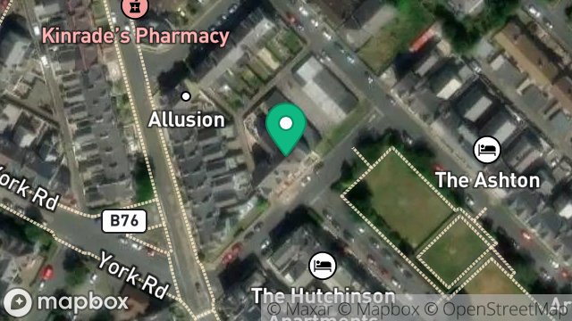 Map showing 19, HUTCHINSON SQUARE, DOUGLAS, ISLE OF MAN, IM2 4HS
