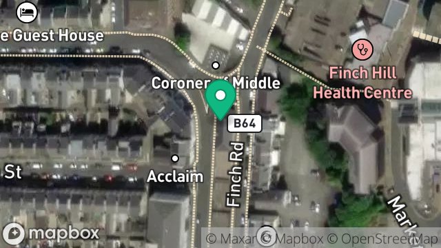 Map showing JUNIOR ACHIEVEMENT ISLE OF MAN, ROSEMARY HOUSE, MOUNT HAVELOCK, DOUGLAS, ISLE OF MAN, IM1 2QG