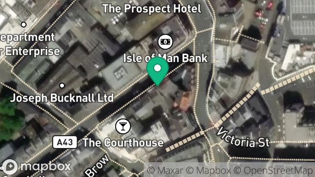 Map showing ANGLO MANX TRUST CORPORATION LTD, 5, ATHOL STREET, DOUGLAS, ISLE OF MAN, IM1 1QL