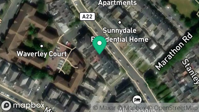 Map showing 5, DRURY TERRACE, DOUGLAS, ISLE OF MAN, IM2 3HY