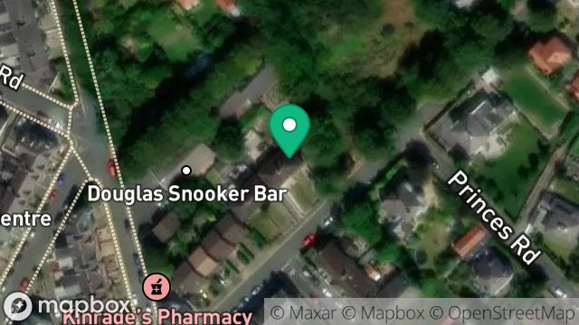 Map showing SUNNYSIDE, LOWER DUKES ROAD, DOUGLAS, ISLE OF MAN, IM2 4BH