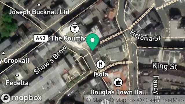 Map showing 24, CHURCH STREET, DOUGLAS, ISLE OF MAN, IM1 2AB
