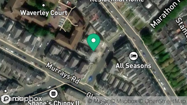 Map showing 5, PRINCES AVENUE, DOUGLAS, ISLE OF MAN, IM2 3JB