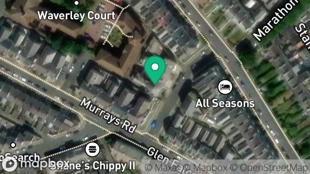 Map showing LANDLORD, 7, PRINCES AVENUE, DOUGLAS, ISLE OF MAN, IM2 3JB