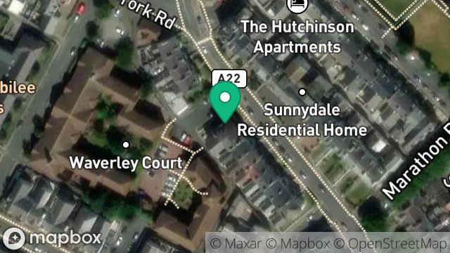 Map showing 9, DRURY TERRACE, DOUGLAS, ISLE OF MAN, IM2 3HY