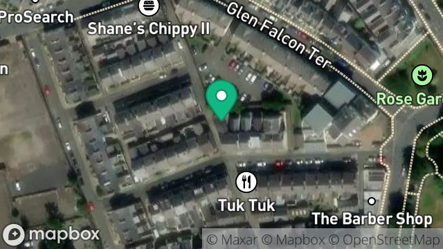 Map showing KELBEN COTTAGE, FALCON STREET, DOUGLAS, ISLE OF MAN, IM2 3HA