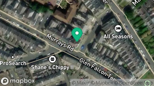 Map showing COMMUNAL/LANDLORDS, 22, MURRAYS ROAD, DOUGLAS, ISLE OF MAN, IM2 3HP