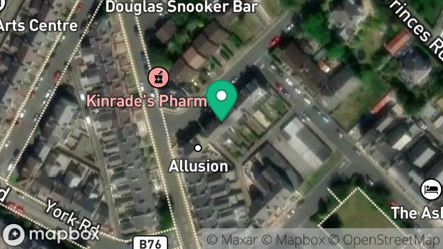 Map showing 4, LOWER DUKES ROAD, DOUGLAS, ISLE OF MAN, IM2 4BJ
