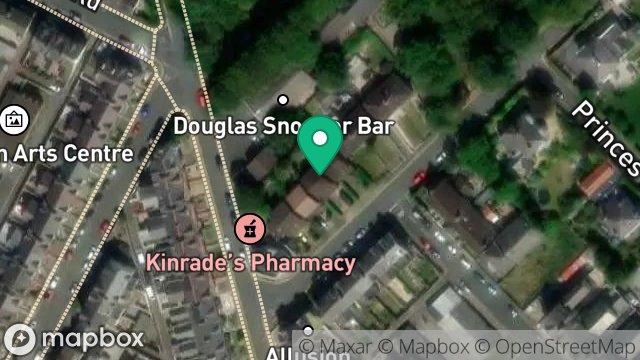 Map showing 9, LOWER DUKES ROAD, DOUGLAS, ISLE OF MAN, IM2 4BH