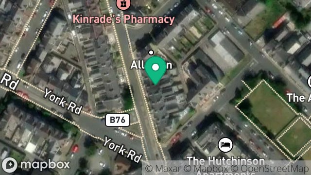 Map showing FLAT 1, 5, LAURESTON TERRACE, DOUGLAS, ISLE OF MAN, IM2 5DH