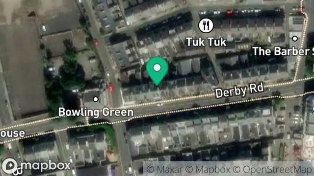 Map showing 26, DERBY ROAD, DOUGLAS, ISLE OF MAN, IM2 3ET