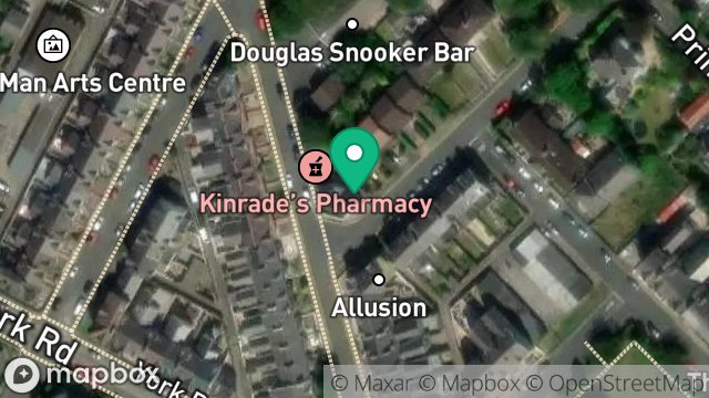 Map showing HOLLYWOOD PETS, LOWER DUKES ROAD, DOUGLAS, ISLE OF MAN, IM2 4BH