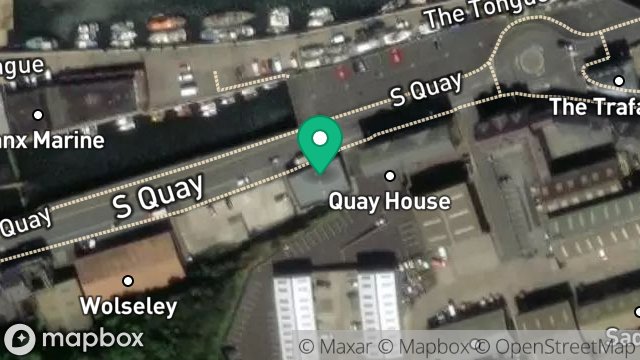 Map showing UNIT 22, SOUTH QUAY INDUSTRIAL ESTATE, DOUGLAS, ISLE OF MAN, IM1 5AT
