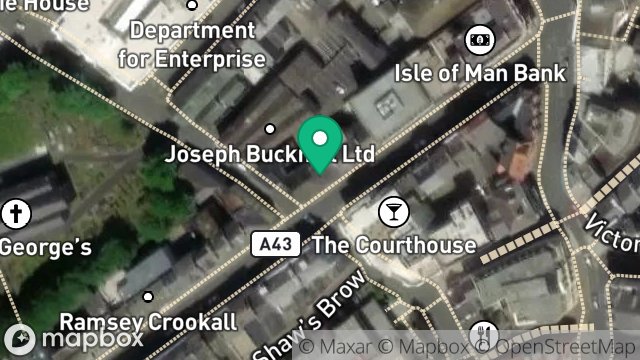 Map showing THE CLYPSE ESTATE LIMITED, 22, ATHOL STREET, DOUGLAS, ISLE OF MAN, IM1 1JA
