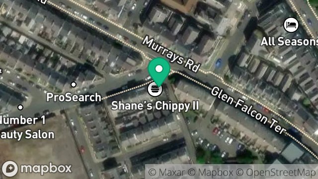 Map showing FLAT, 1, BATHURST STREET, DOUGLAS, ISLE OF MAN, IM2 3HH