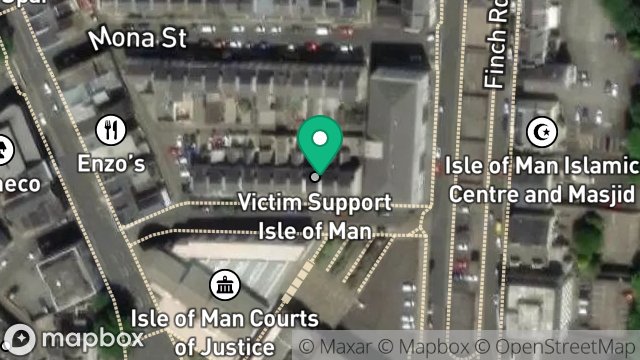 Map showing 6, ALBERT STREET, DOUGLAS, ISLE OF MAN, IM1 2QA