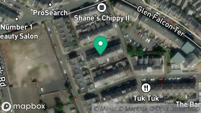 Map showing 6, GRAFTON STREET, DOUGLAS, ISLE OF MAN, IM2 3HD
