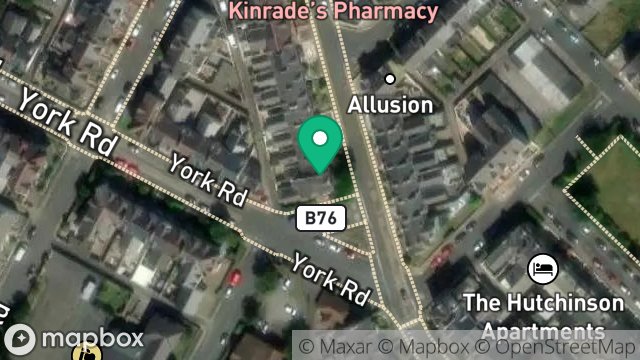Map showing BIRCHFIELD HOUSE, YORK ROAD, DOUGLAS, ISLE OF MAN, IM2 3BN