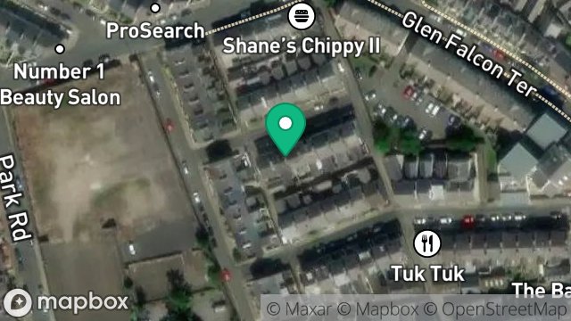 Map showing 4, GRAFTON STREET, DOUGLAS, ISLE OF MAN, IM2 3HD