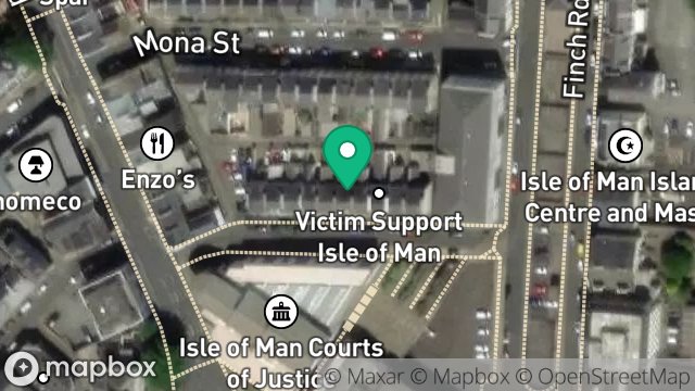 Map showing 10, ALBERT STREET, DOUGLAS, ISLE OF MAN, IM1 2QA