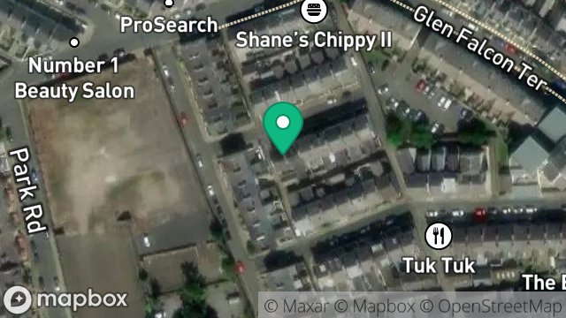 Map showing 2, GRAFTON STREET, DOUGLAS, ISLE OF MAN, IM2 3HD