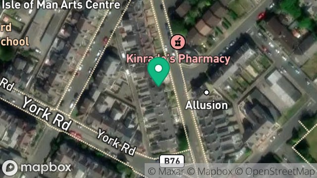 Map showing 7, CROSBY TERRACE, DOUGLAS, ISLE OF MAN, IM2 5DG