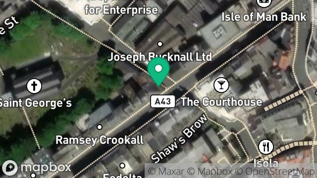 Map showing MOORE STEPHENS, 26, ATHOL STREET, DOUGLAS, ISLE OF MAN, IM1 1JB