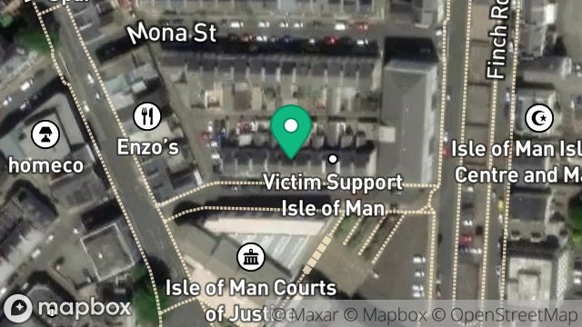 Map showing 12, ALBERT STREET, DOUGLAS, ISLE OF MAN, IM1 2QA