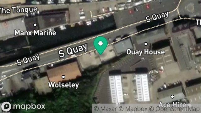Map showing 25, SOUTH QUAY, DOUGLAS, ISLE OF MAN, IM1 5AR