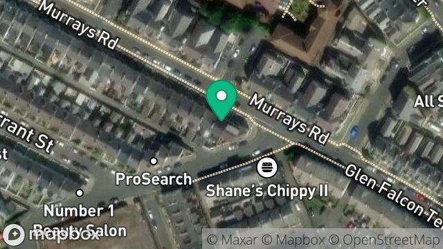Map showing 5, MURRAYS ROAD, DOUGLAS, ISLE OF MAN, IM2 3HJ