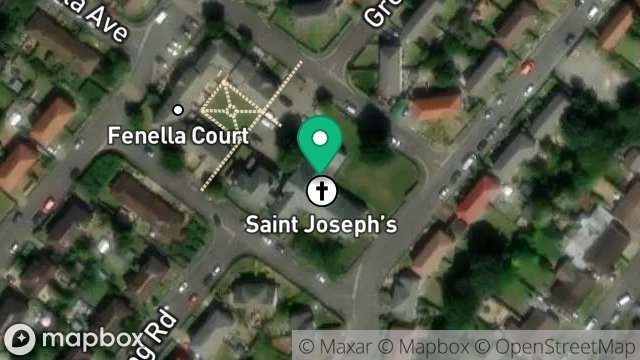 Map showing ST JOSEPHS CHURCH, SNAEFELL ROAD, DOUGLAS, ISLE OF MAN, IM2 6PD