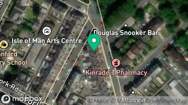 Map showing 15, CROSBY TERRACE, DOUGLAS, ISLE OF MAN, IM2 5DG