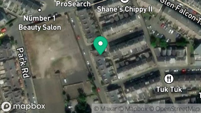 Map showing 20, MELBOURNE STREET, DOUGLAS, ISLE OF MAN, IM2 3HB