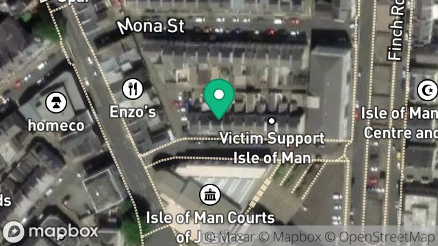 Map showing 16, ALBERT STREET, DOUGLAS, ISLE OF MAN, IM1 2QA