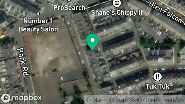 Map showing 22, MELBOURNE STREET, DOUGLAS, ISLE OF MAN, IM2 3HB