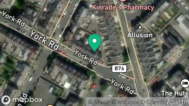 Map showing 5, YORK ROAD, DOUGLAS, ISLE OF MAN, IM2 3BN