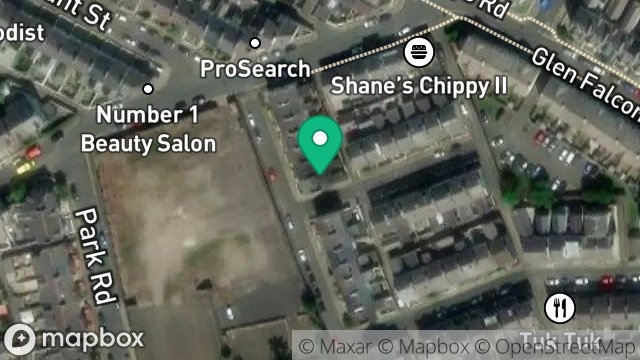Map showing 24, MELBOURNE STREET, DOUGLAS, ISLE OF MAN, IM2 3HE