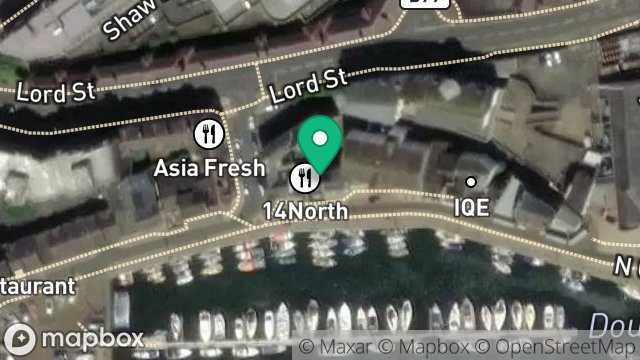 Map showing 15, NORTH QUAY, DOUGLAS, ISLE OF MAN, IM1 4LE